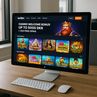 BetiBet - Desktop Platform Interface - Moderne Casino Design